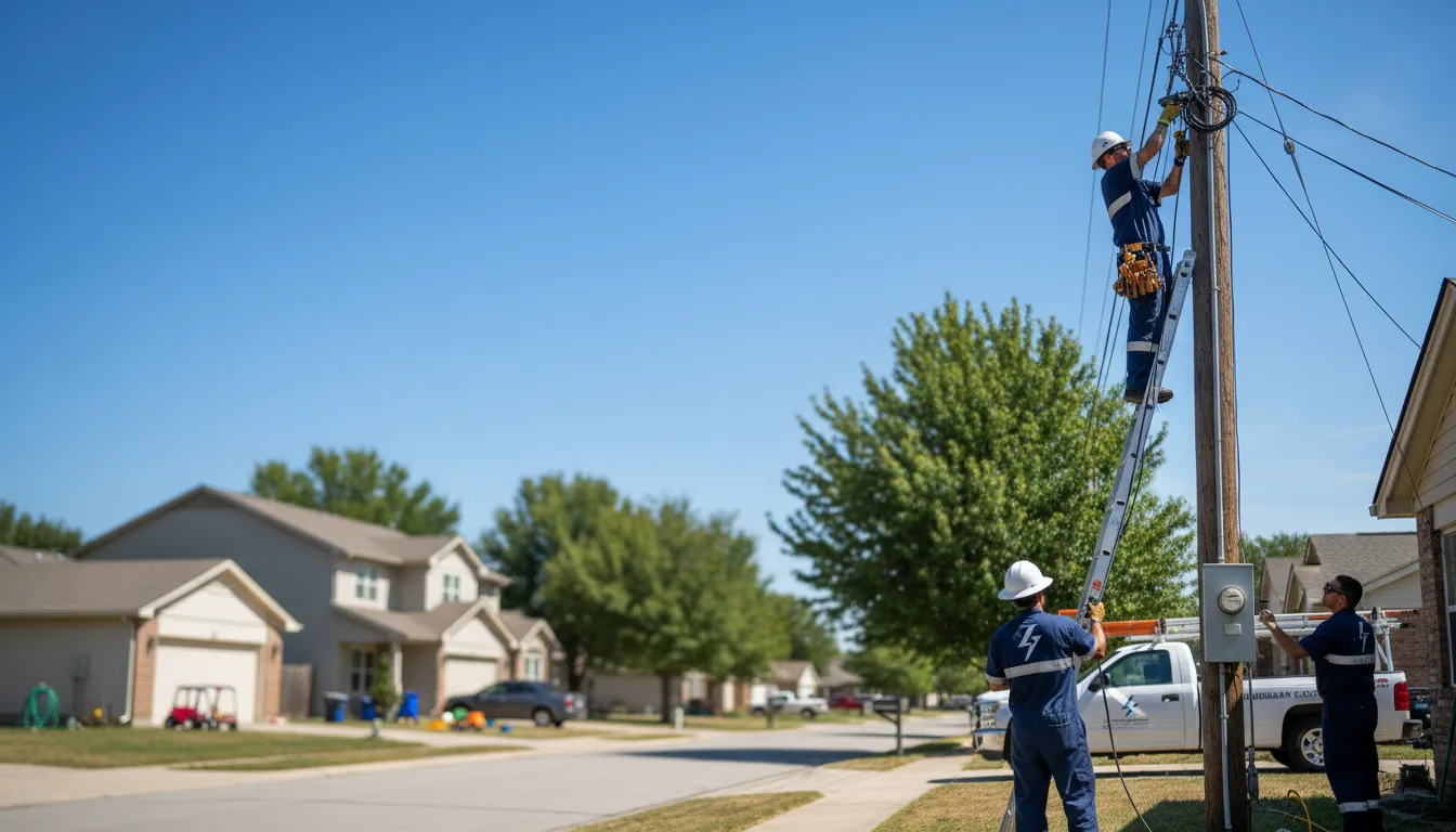 Residential electrician providing installation services in Moss, TN